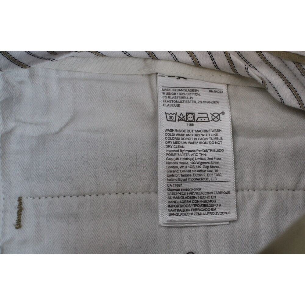 Banana Republic Pants Mens 33x32 Khaki Mason Athletic Tapered Fit Stretch - Picture 4 of 9